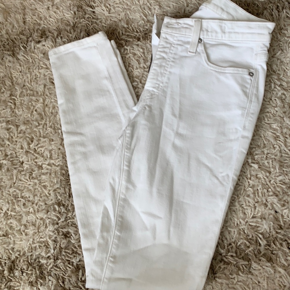 Madewell 9 inch white Skinny Jeans